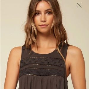 O’Neill Black “Tokeen” Knit tank top,Sz L NWT